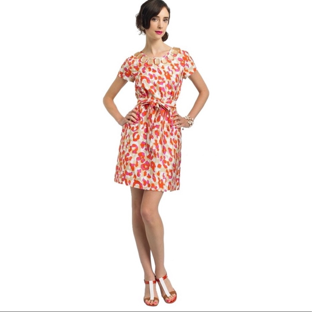 Kate Spade Into the Wind Gail Animal Print Dress